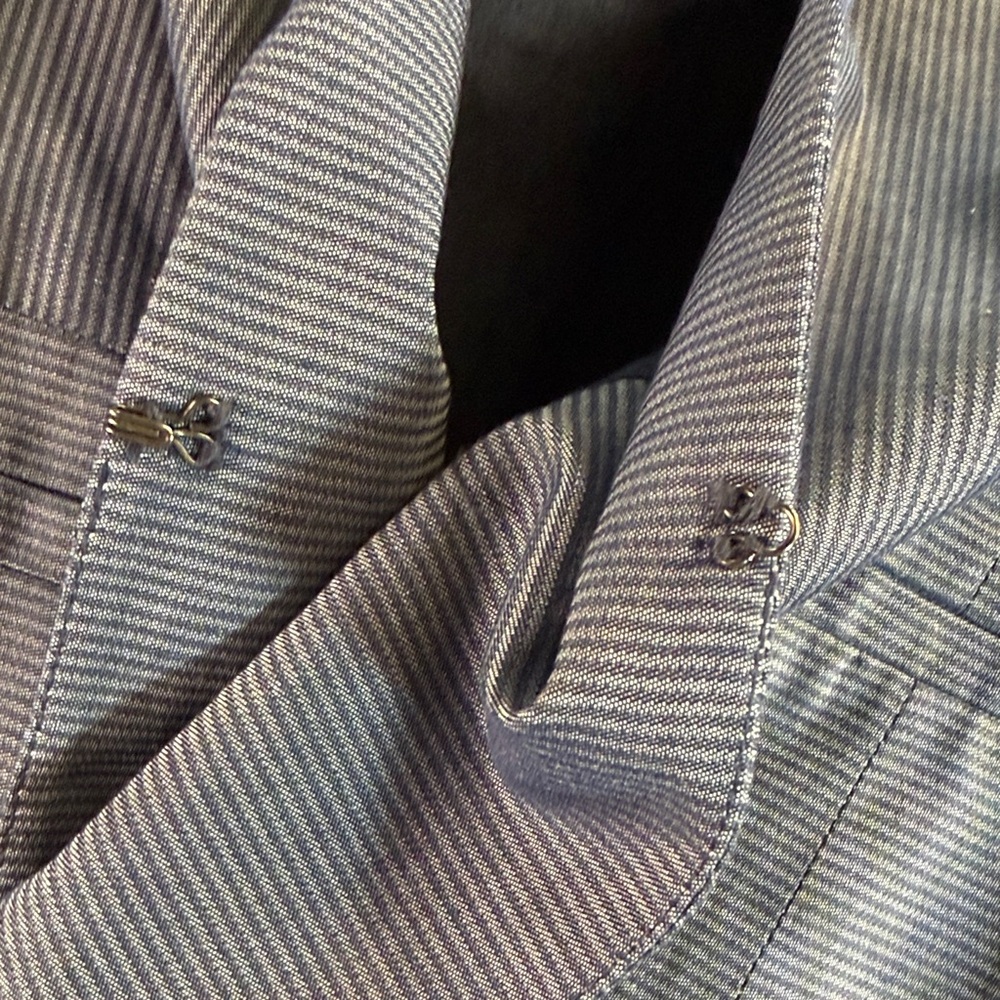 Bcbgeneration Blue Pinstriped Jacket - image 8